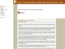 Tablet Screenshot of centerforappliedresearch.com